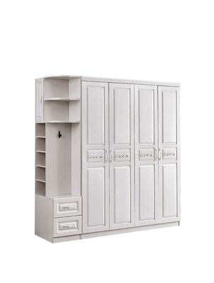 Пылезащитный белый деревянный шкаф Armoire